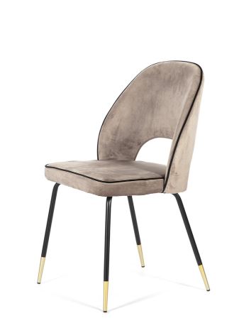 silla DC-539 marron y dorado Silla DC 539 en marrón